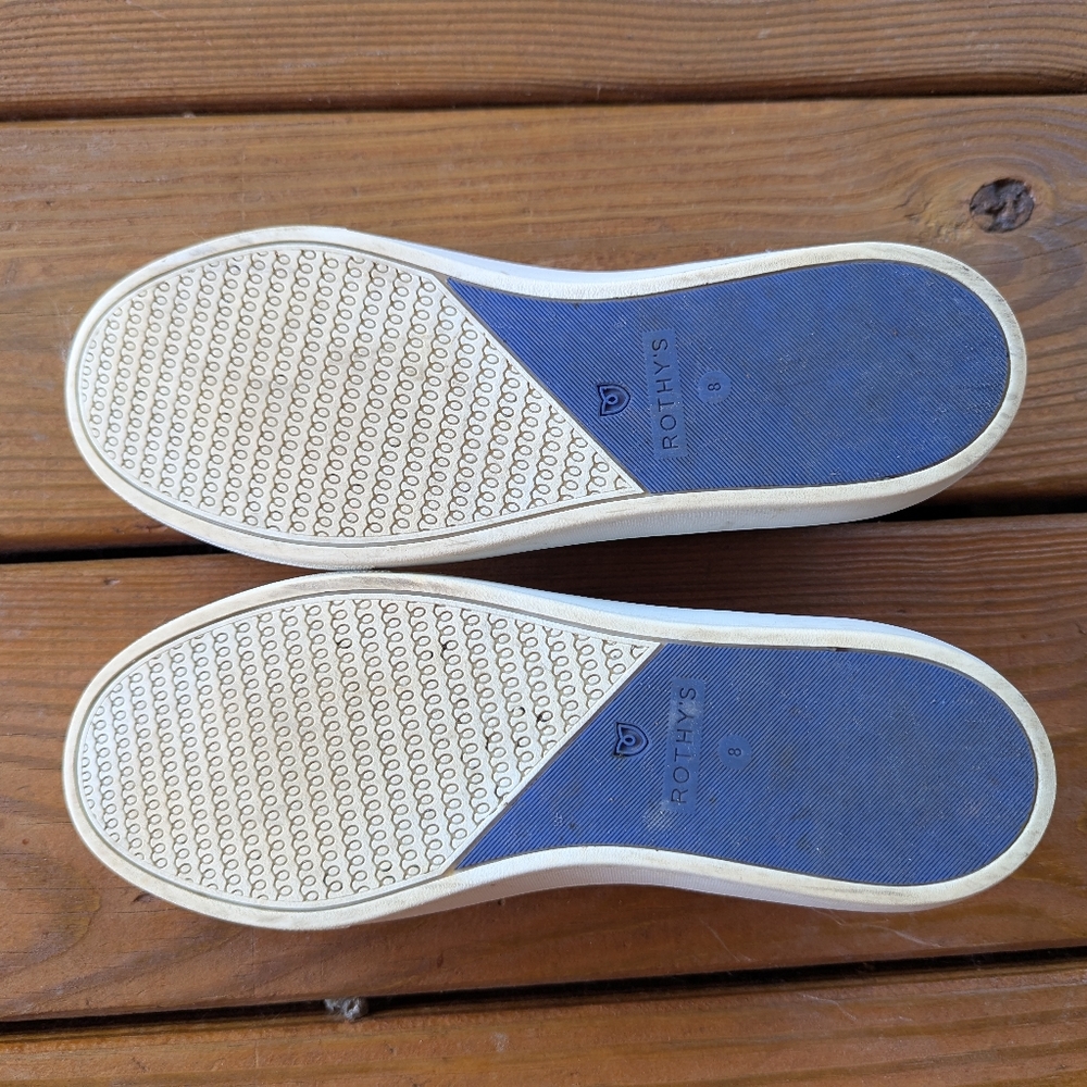 Rothy's Black and Blue Slip-On Sneakers - Picture 9 of 9